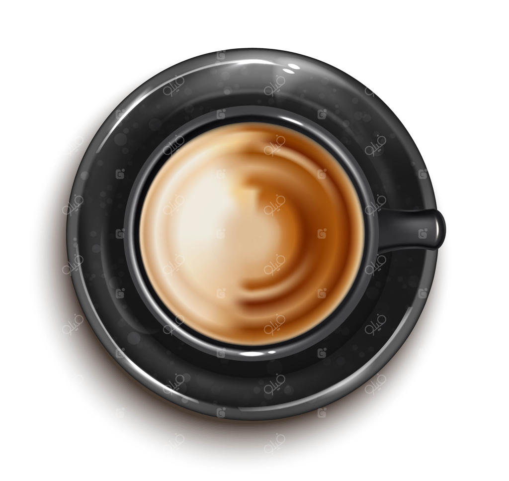 مفهوم یک فنجان قهوه داغ