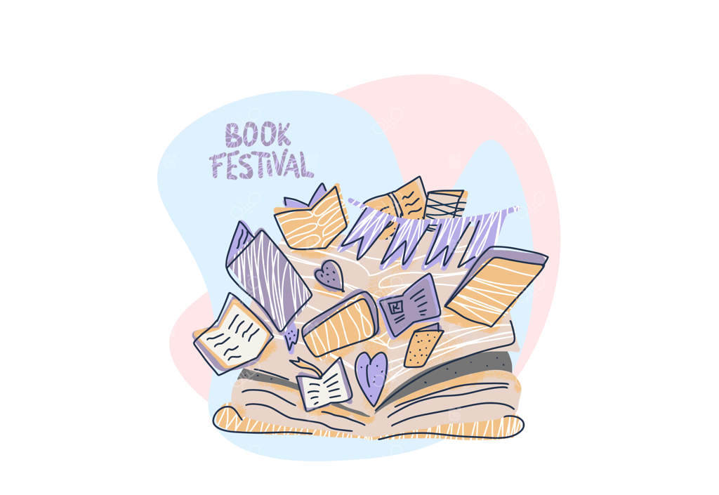 مفهوم کتاب: تصویرسازی وکتور به سبک دودل