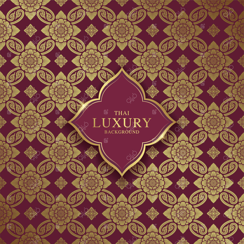 الگوی پس‌زمینه لوکس هنر آسیایی برای تزئین و چاپ بروشورها و پوسترها