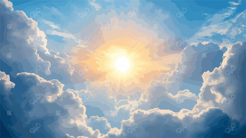 زیبایی مسحورکننده ابر و آفتاب در تصویری با نمای باز