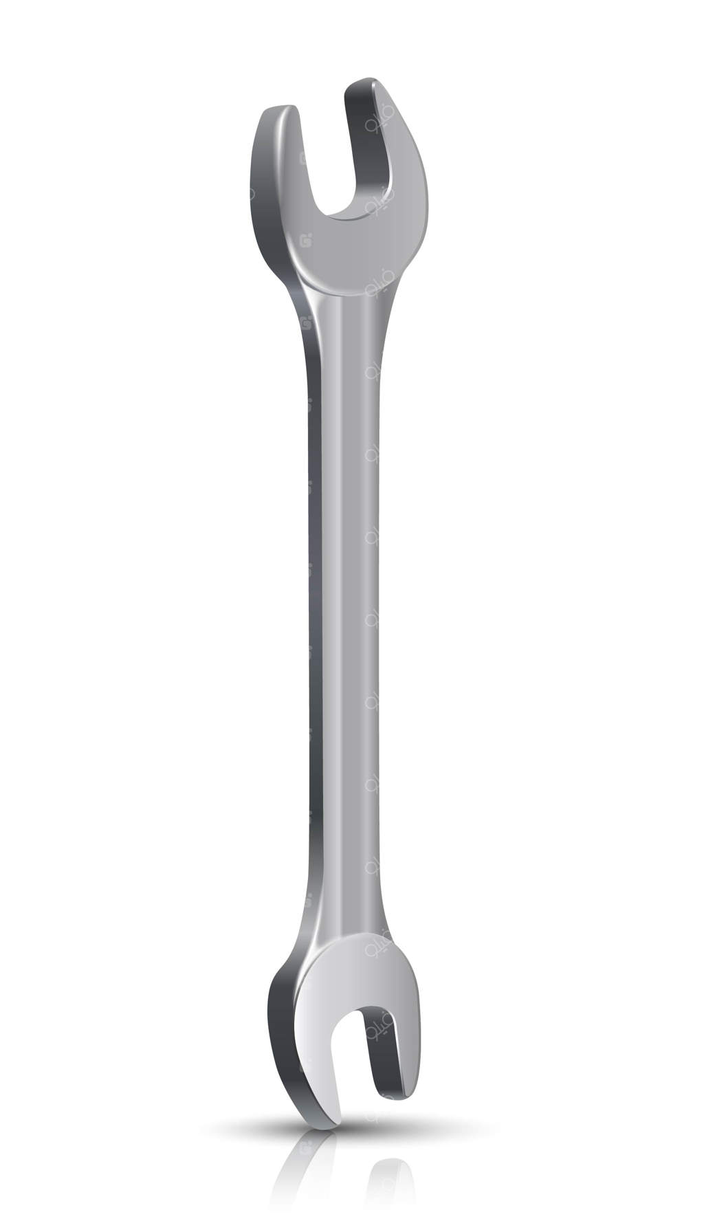 آچار استاد لوله‌کشی؛ روی پس‌زمینه سفید.