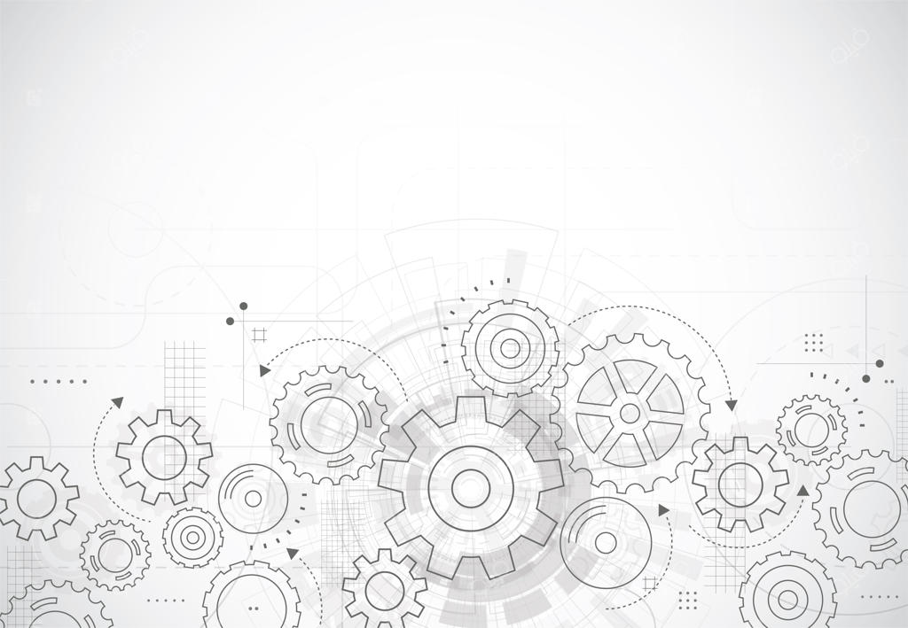 وکتور پس‌زمینه انتزاعی مکانیزم چرخ‌دنده و فناوری ماشین‌آلات