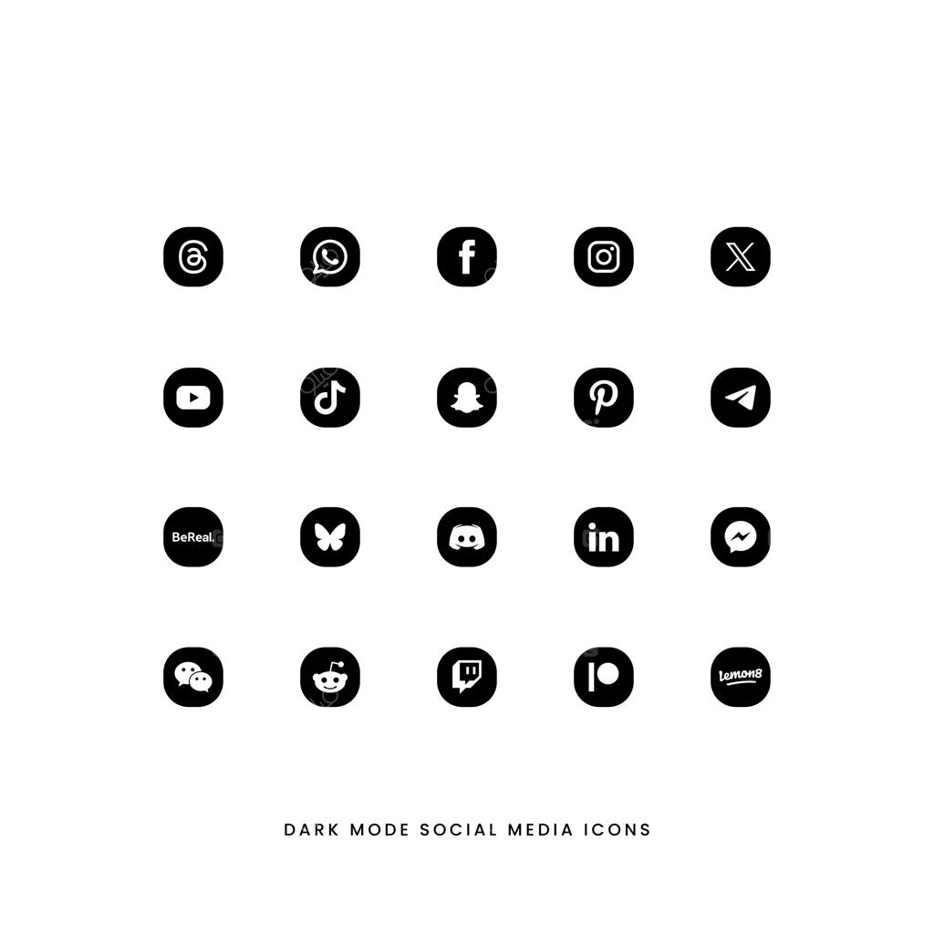 اپلیکیشن‌های شبکه‌های اجتماعی در حالت تاریک