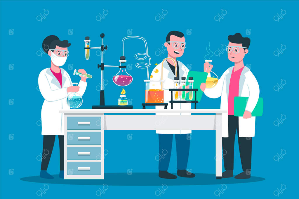افرادی که در آزمایشگاه علمی کار می‌کنند