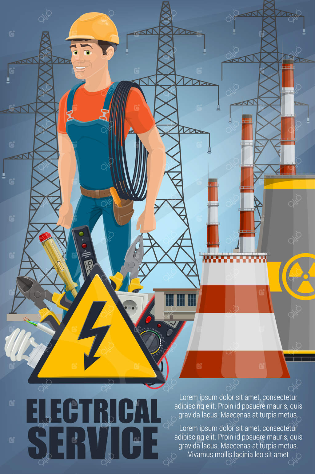 برق‌کار نیروگاه و تجهیزات مربوطه