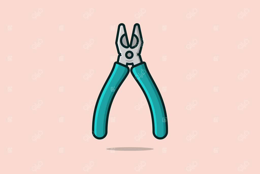 مفهوم آیکون ابزار و تجهیزات کاری مکانیک و برق‌کار.