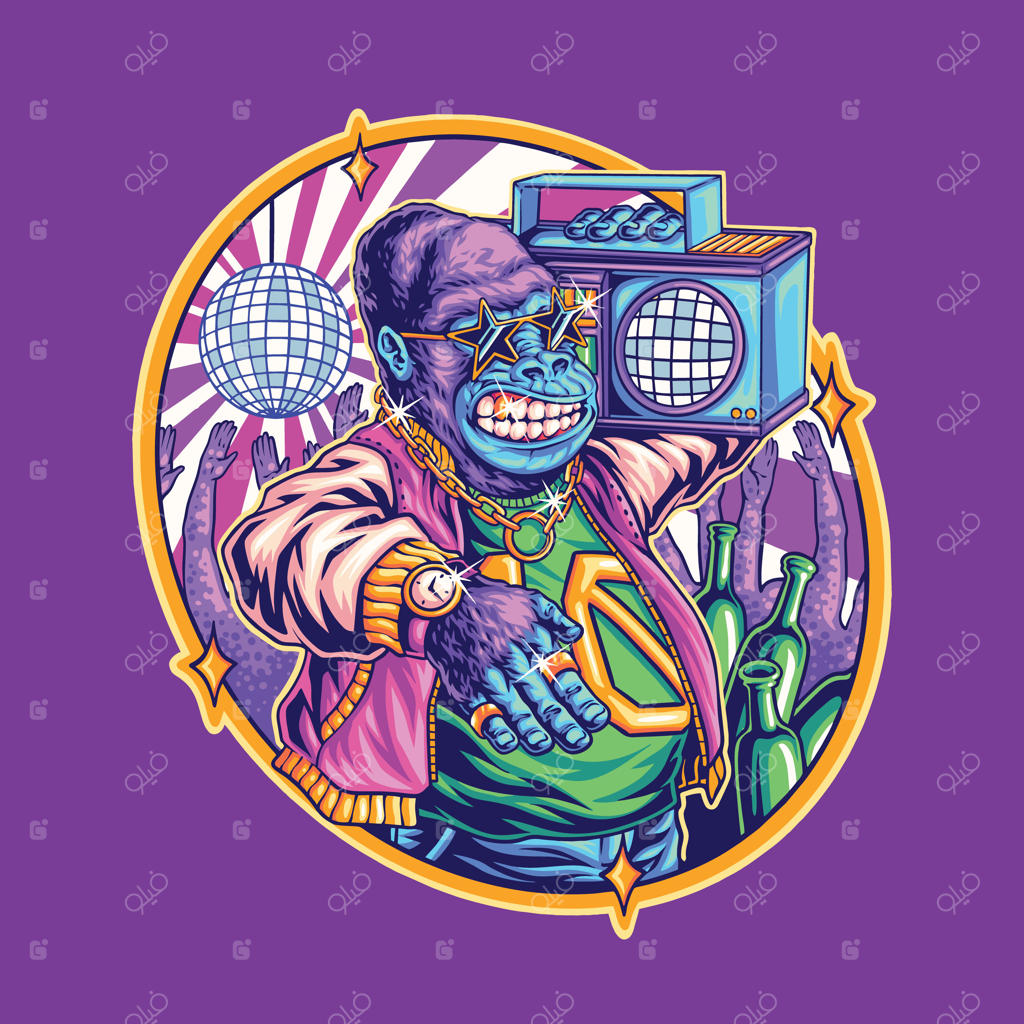 تصویر دی‌جی گوریل هیپ‌هاپ