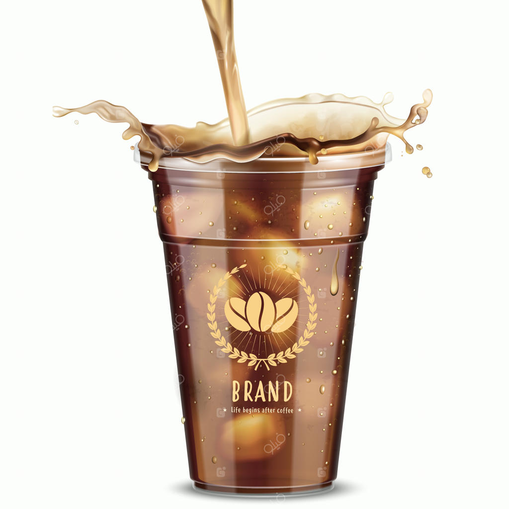 ماکت تنهای قهوه یخ‌زده