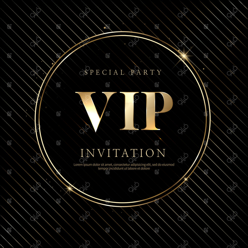 کارت دعوت‌های VIP لوکس و پس‌زمینه بن تخفیف