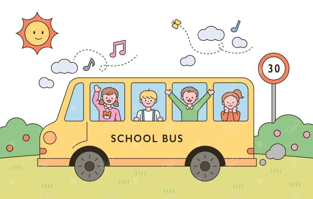 بچه‌ها با شادی سوار اتوبوس مدرسه زرد می‌شوند