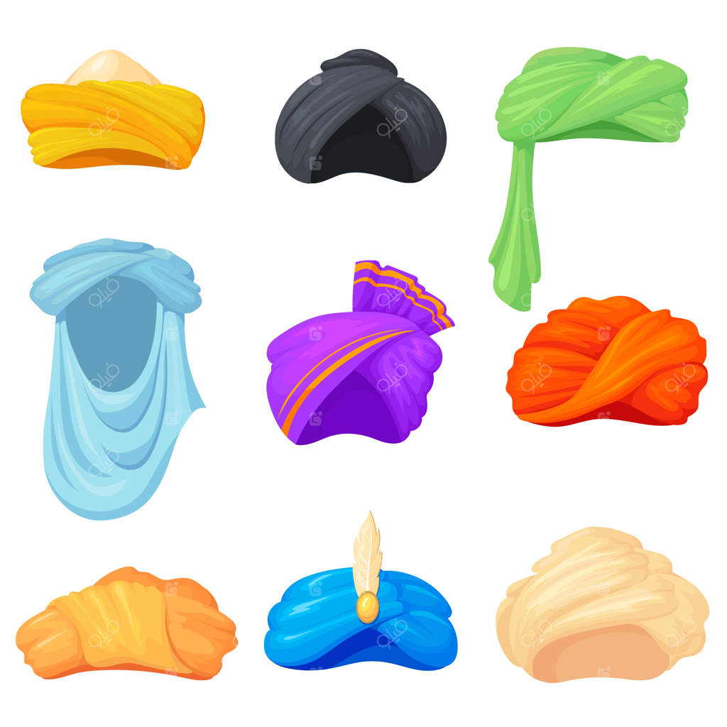 دستار عربی و کلاه‌های سنتی هندی: پوشش‌های فرهنگی هند و کشورهای شرقی، کلاه سیک و لباس‌های عربی