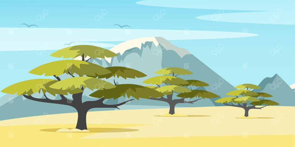 تصویرسازی از ساوانای آفریقا