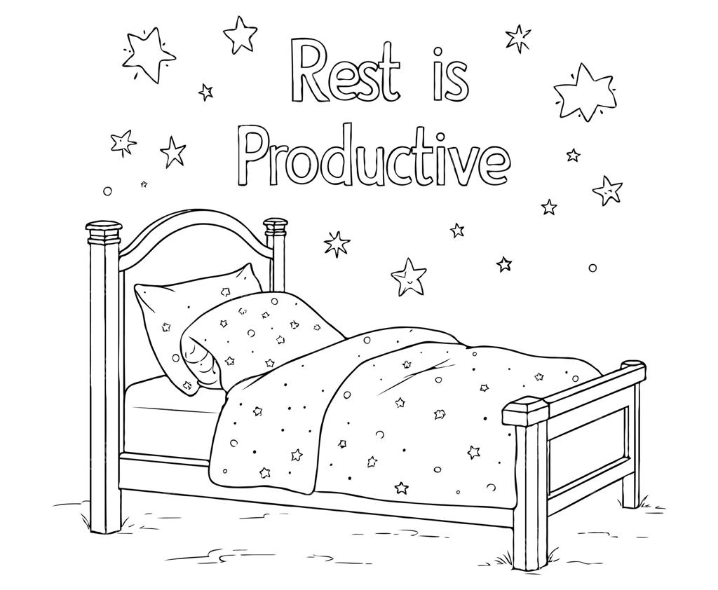 صفحه رنگ‌آمیزی: خواب ستارگان، آرامش بخش و سازنده