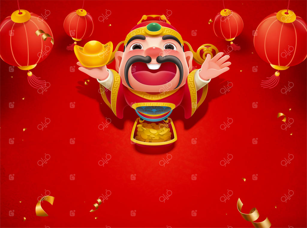 زیشین دوست‌داشتنی با شمش طلا در دست