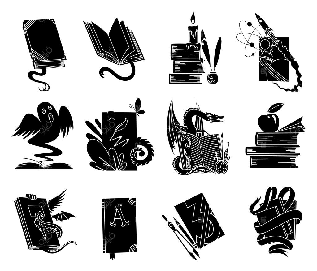 سایه‌های سیاه کتاب‌های باز