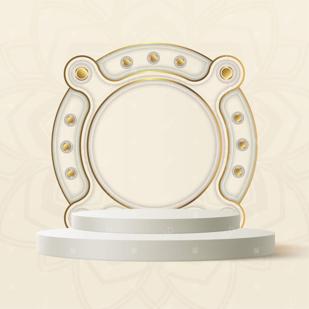 پس‌زمینه تبریک رمضان کریم با سکوی نمایش