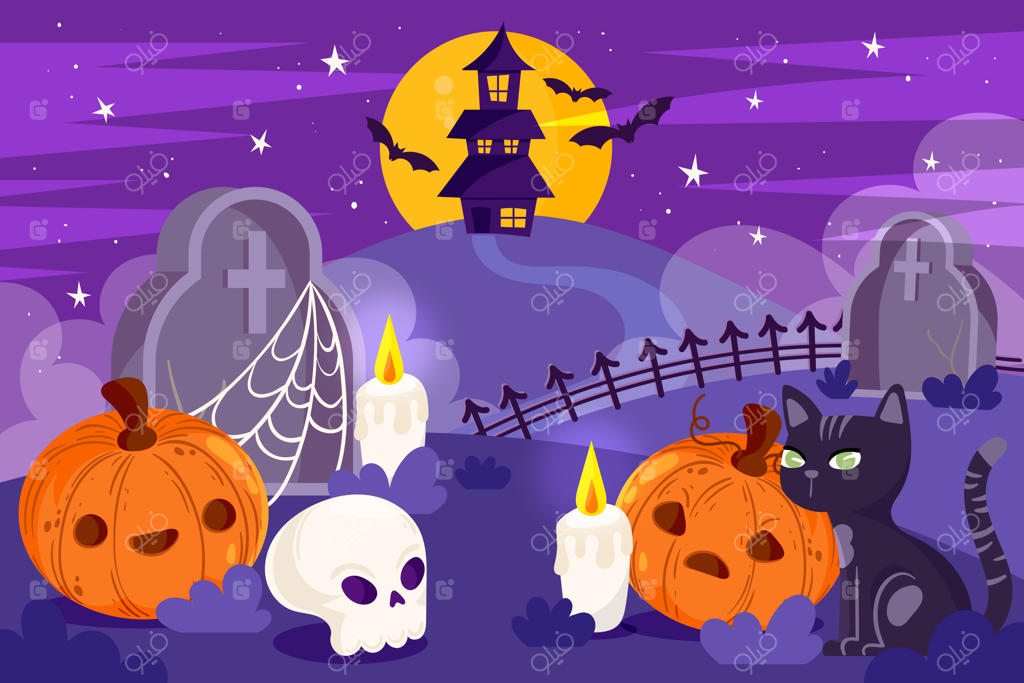 زمینه‌ٔ ساده برای فصل هالووین