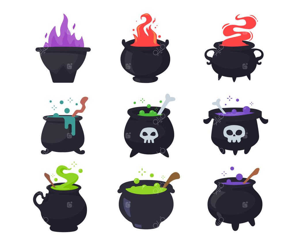 پاتیل سمی جادوگر و دیگ ترسناک شیطانی، دکوراسیون هالووین