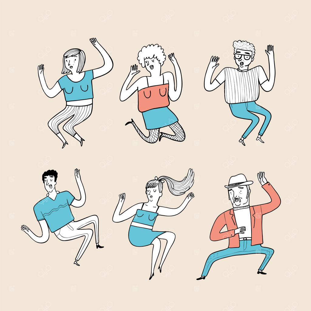 مجموعه‌ای از طراحی‌های دستی افراد.