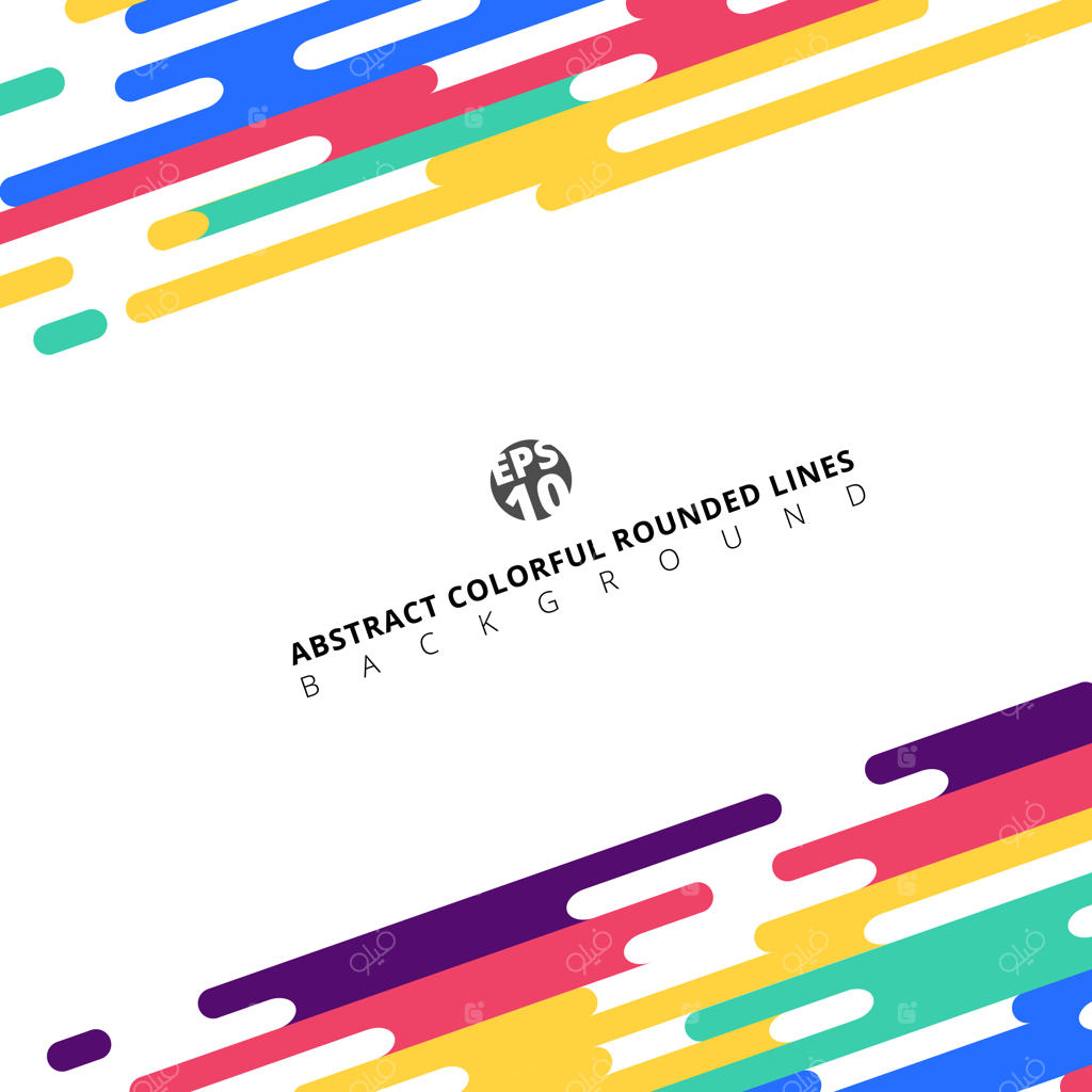 انتقال هافتون با خطوط گرد و رنگارنگ.