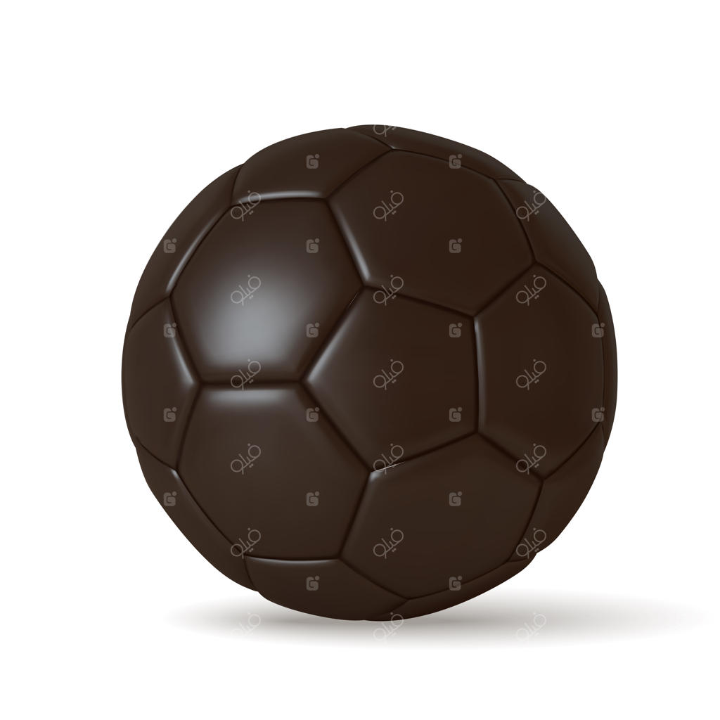 توپ فوتبال طلایی سه‌بعدی و واقع‌گرایانه