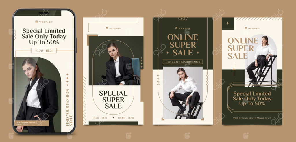 طراحی قالب بوتیک مد روز