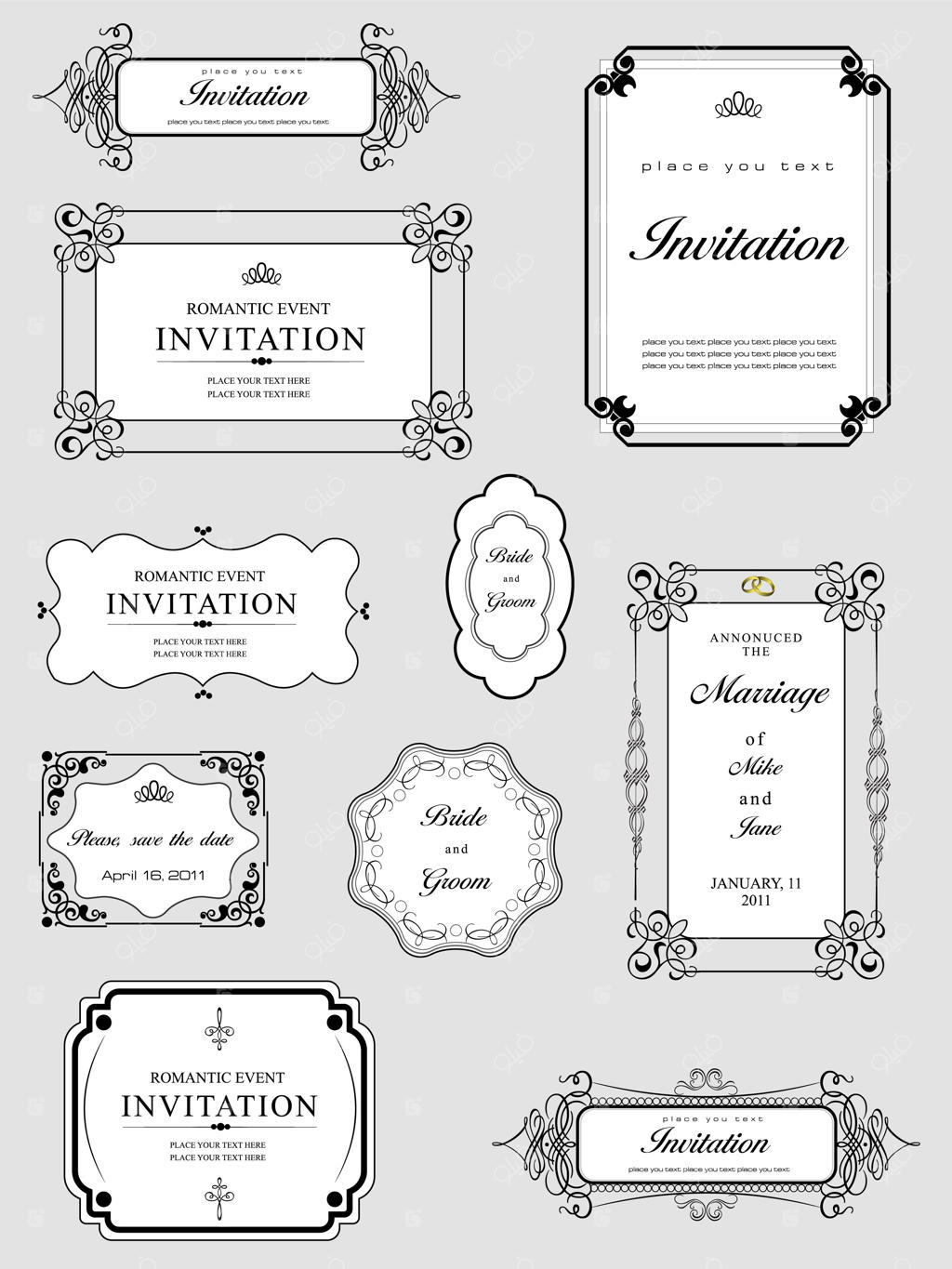 فریم‌های طلایی با طرح یونانی و کلاسیک