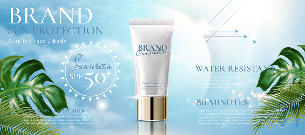 تبلیغات محصولات ضد آفتاب