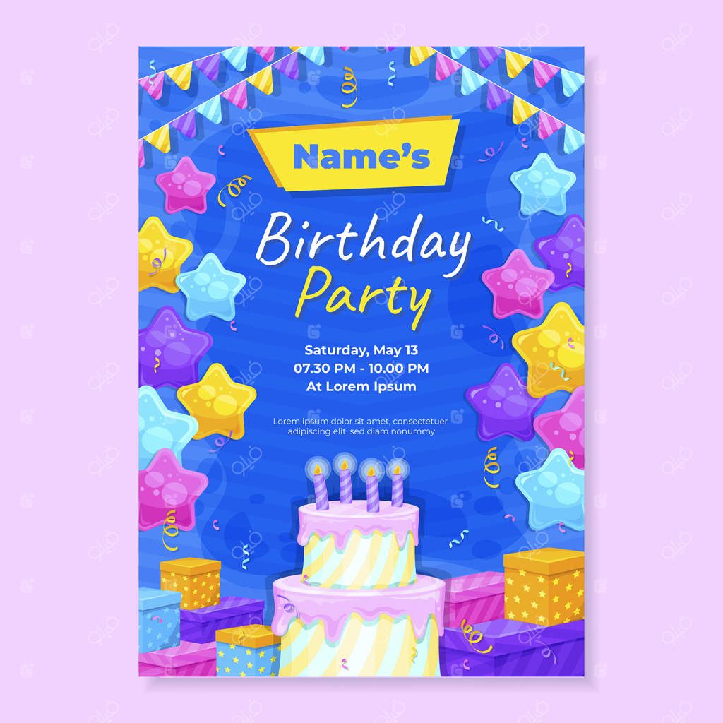 قالب طراحی تولد