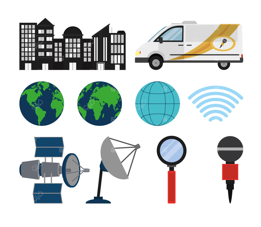 مجموعه آیکون‌های روزنامه‌نگاری