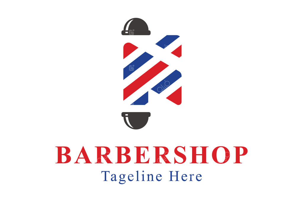 لوگوی آرایشگاه: لوگوی انتزاعی با حرف N و چراغ آرایشگری. طرح اولیه لوگو. لوگوی خلاقانه و حرفه‌ای با طراحی ساده و قابل ویرایش.