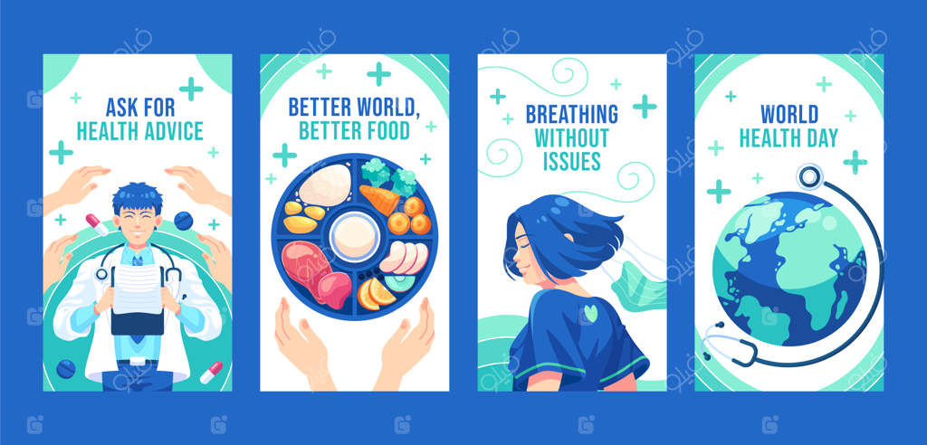 مجموعه استوری‌های اینستاگرام برای بزرگداشت روز جهانی بهداشت