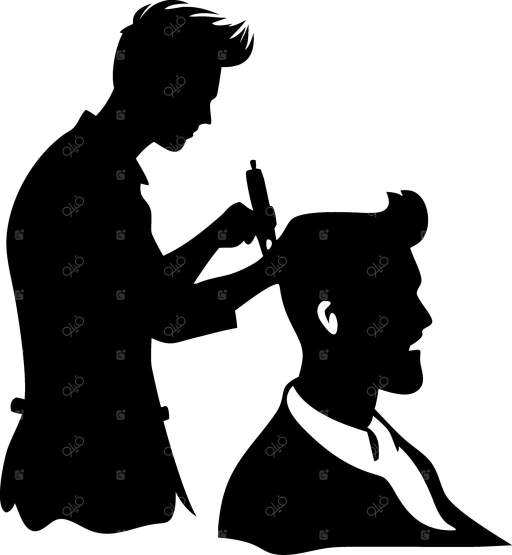 صحنه آرایشگری با طرح سایه برای پروژه‌های تاتو و طراحی گرافیکی