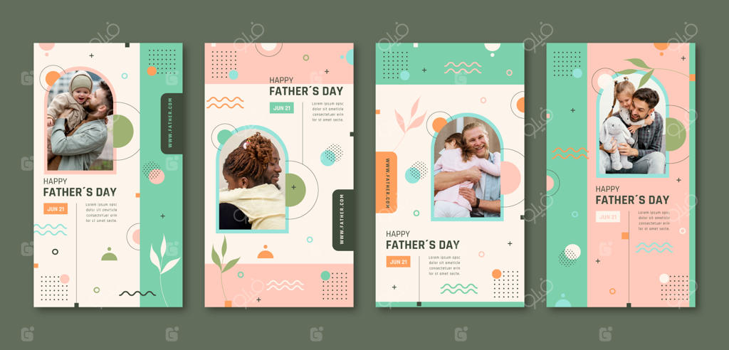مجموعه استوری‌های اینستاگرام برای روز پدر