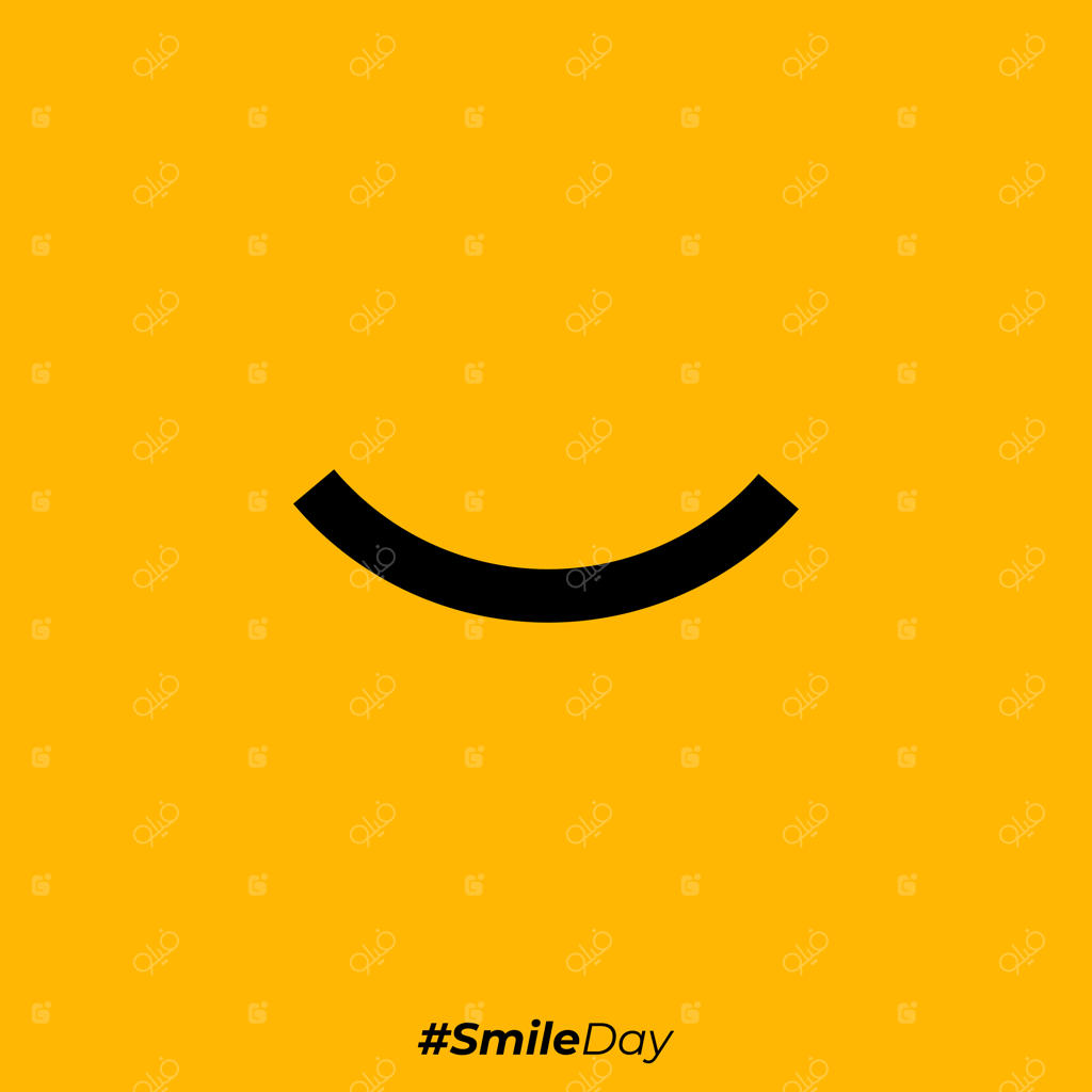 طراحی وکتور آیکن ایموجی لبخند برای شادی جهانی