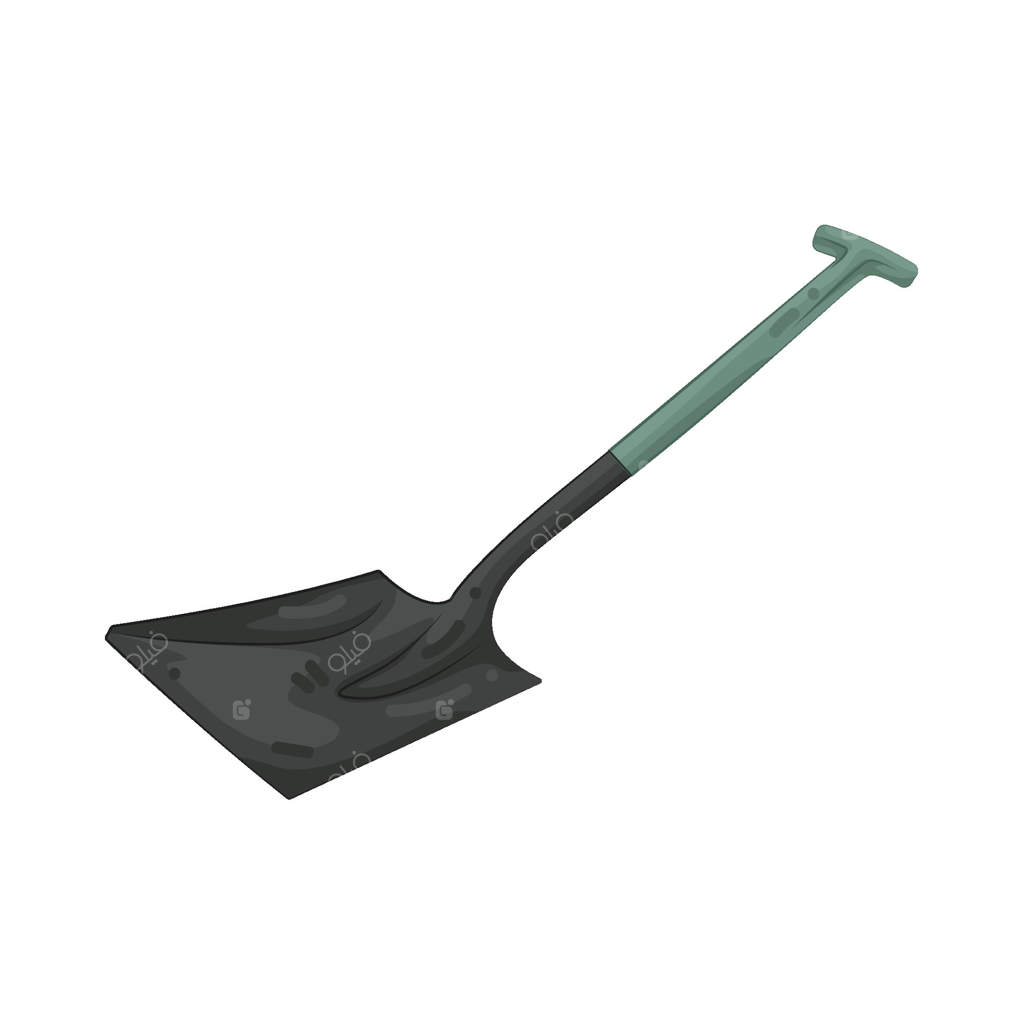 تصویری از یک بیلچه باغبانی