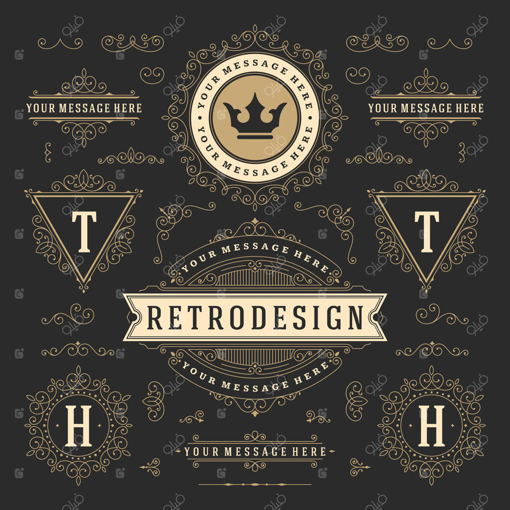 عناصر طراحی تزئینات دکوراسیون با طرح‌های مارپیچی کلاسیک