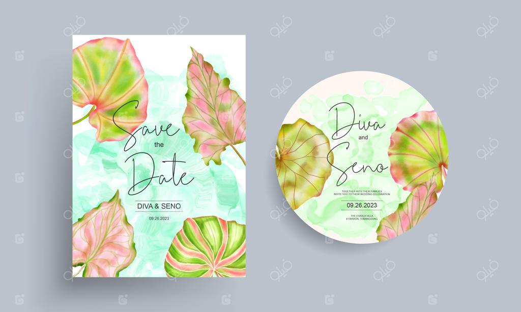 الگوی کارت دعوت ازدواج با تم گرمسیری و خاص