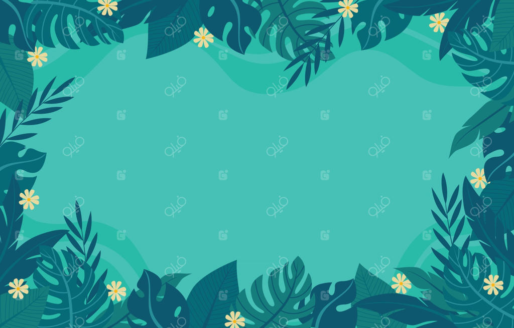 پس‌زمینه گل‌دار تابستانی