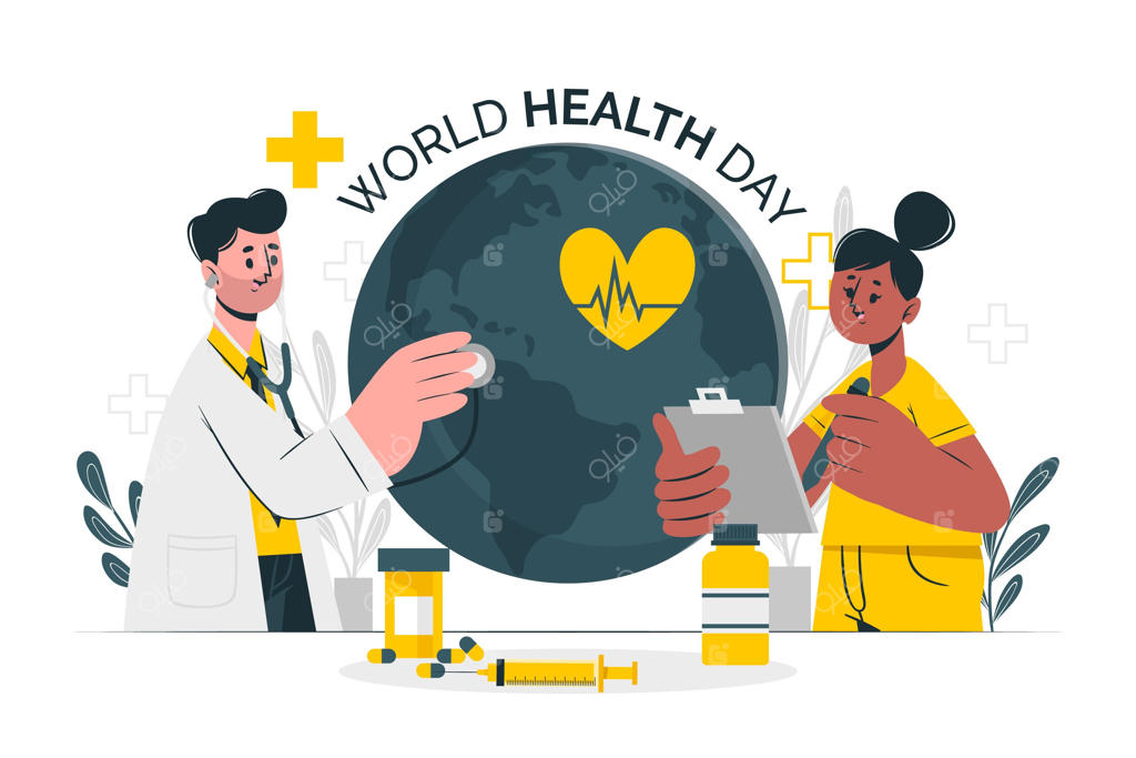 تصویرسازی مفهوم روز جهانی سلامت