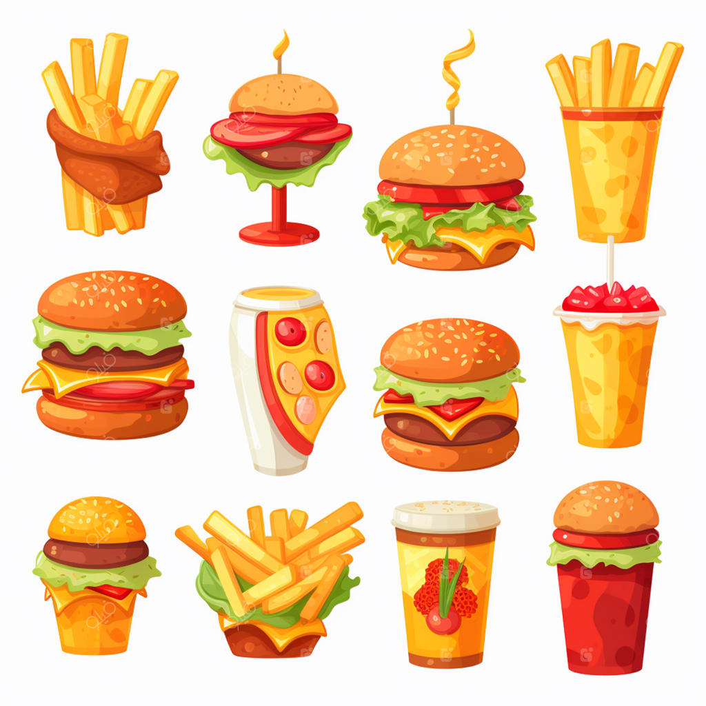 طرح وکتور ساندویچ هات‌داگ با سوسیس، نان و سس خردل