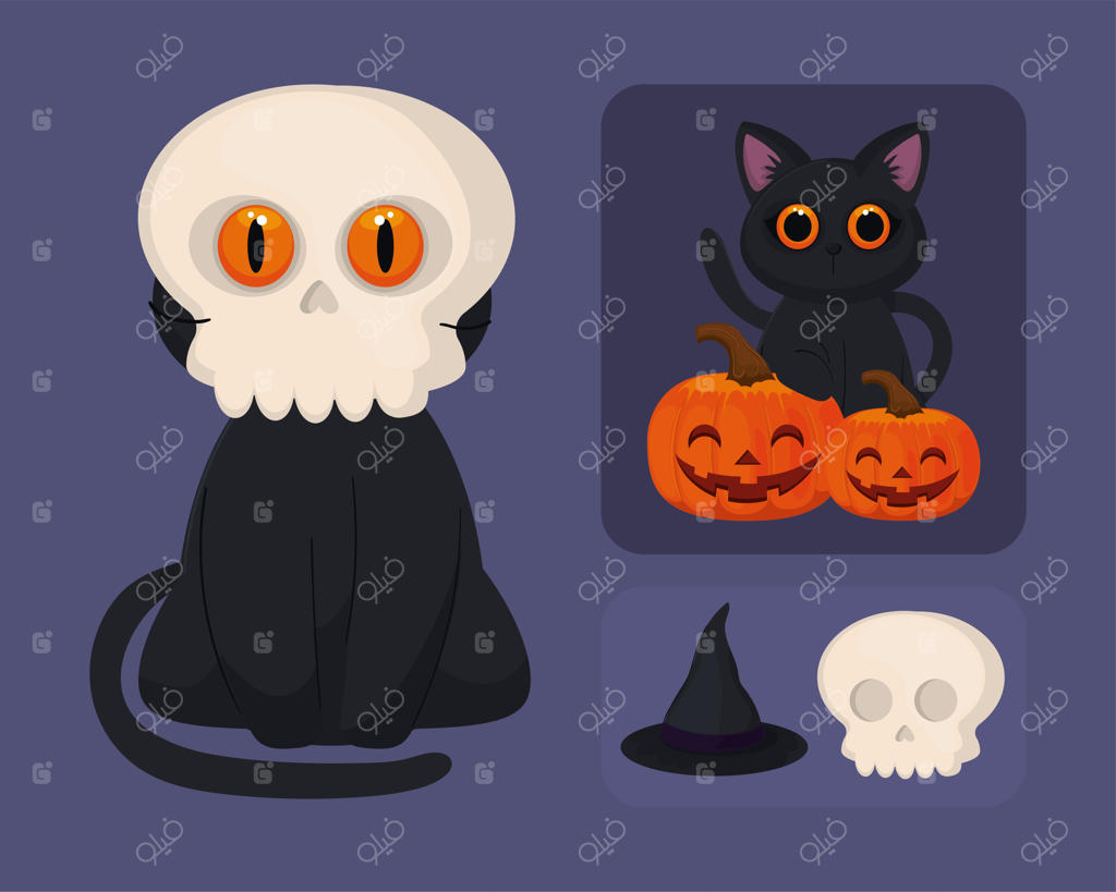 گربه در مهمانی هالووین