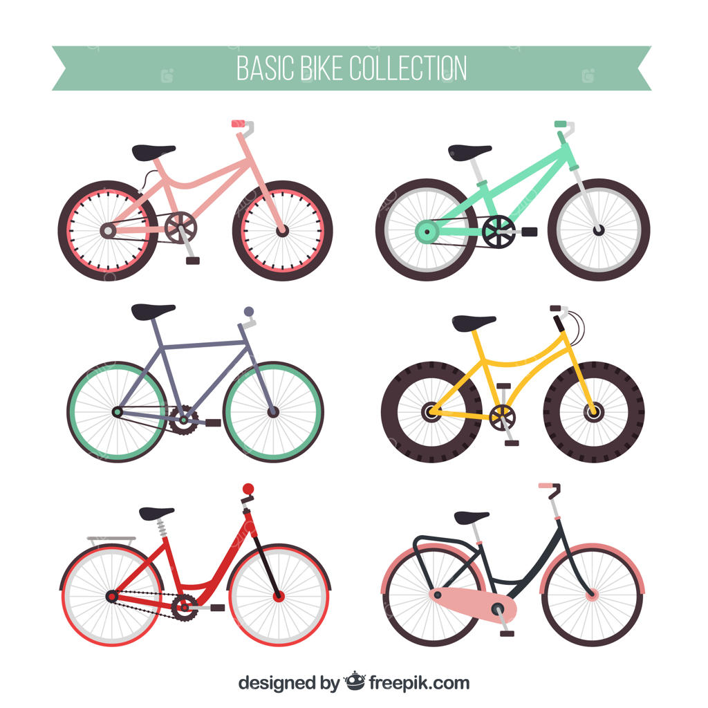 مجموعه‌ای از دوچرخه‌های مدرن و رنگارنگ