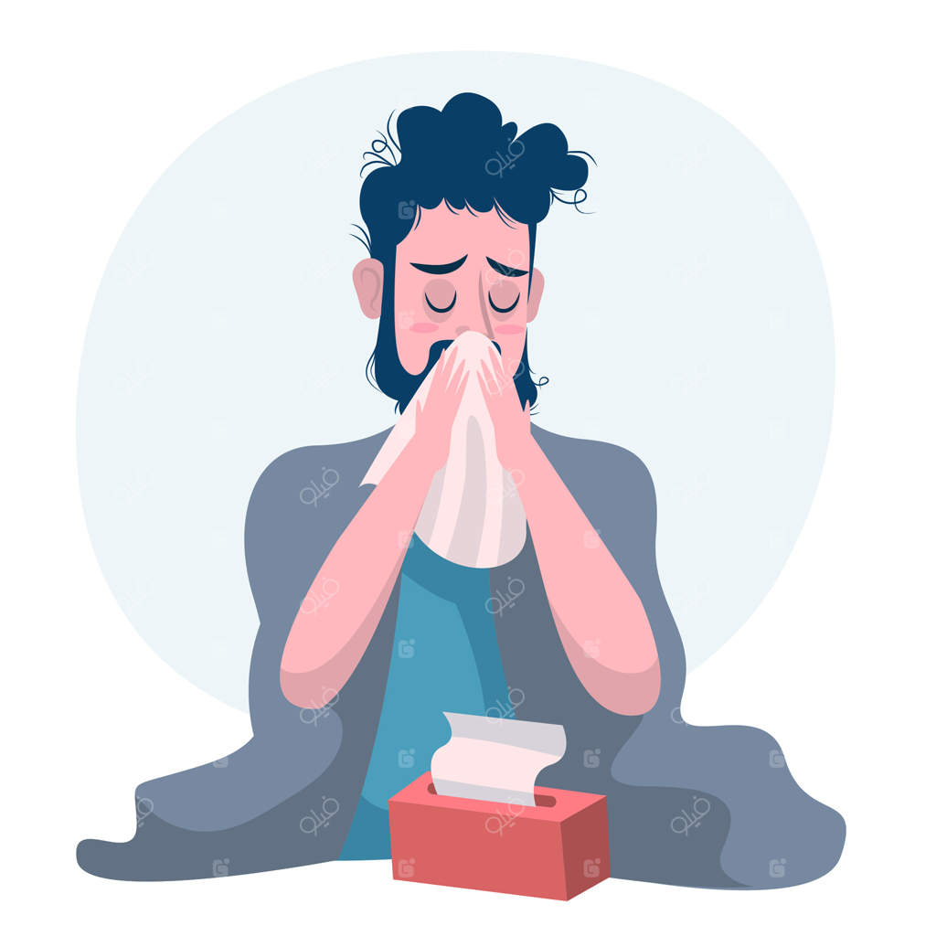 فردی با سرماخوردگی