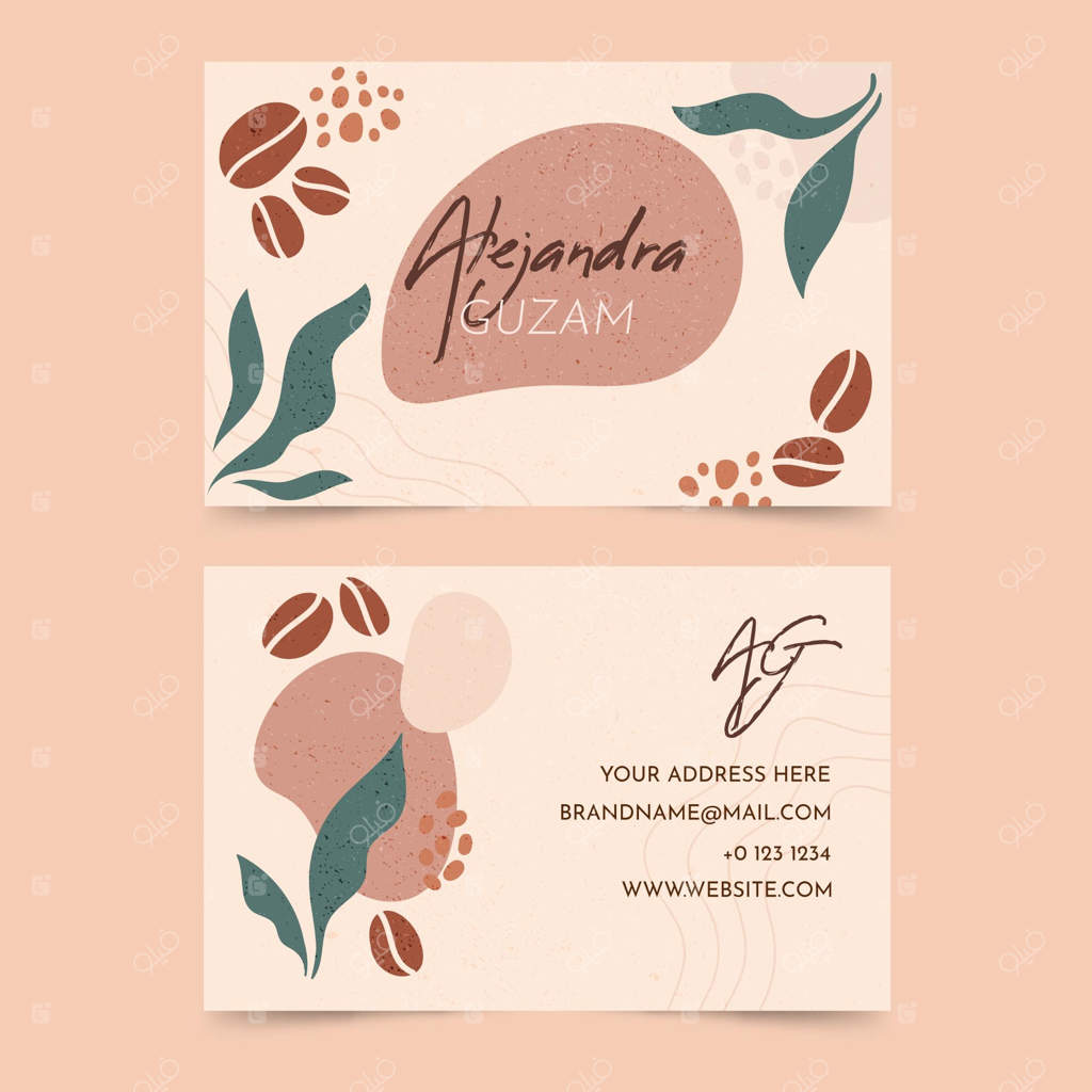 قالب کارت ویزیت رنگارنگ و مدرن