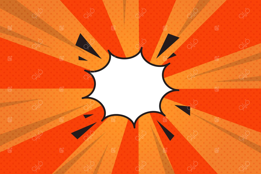 پس‌زمینه تخت با سبک کمیک