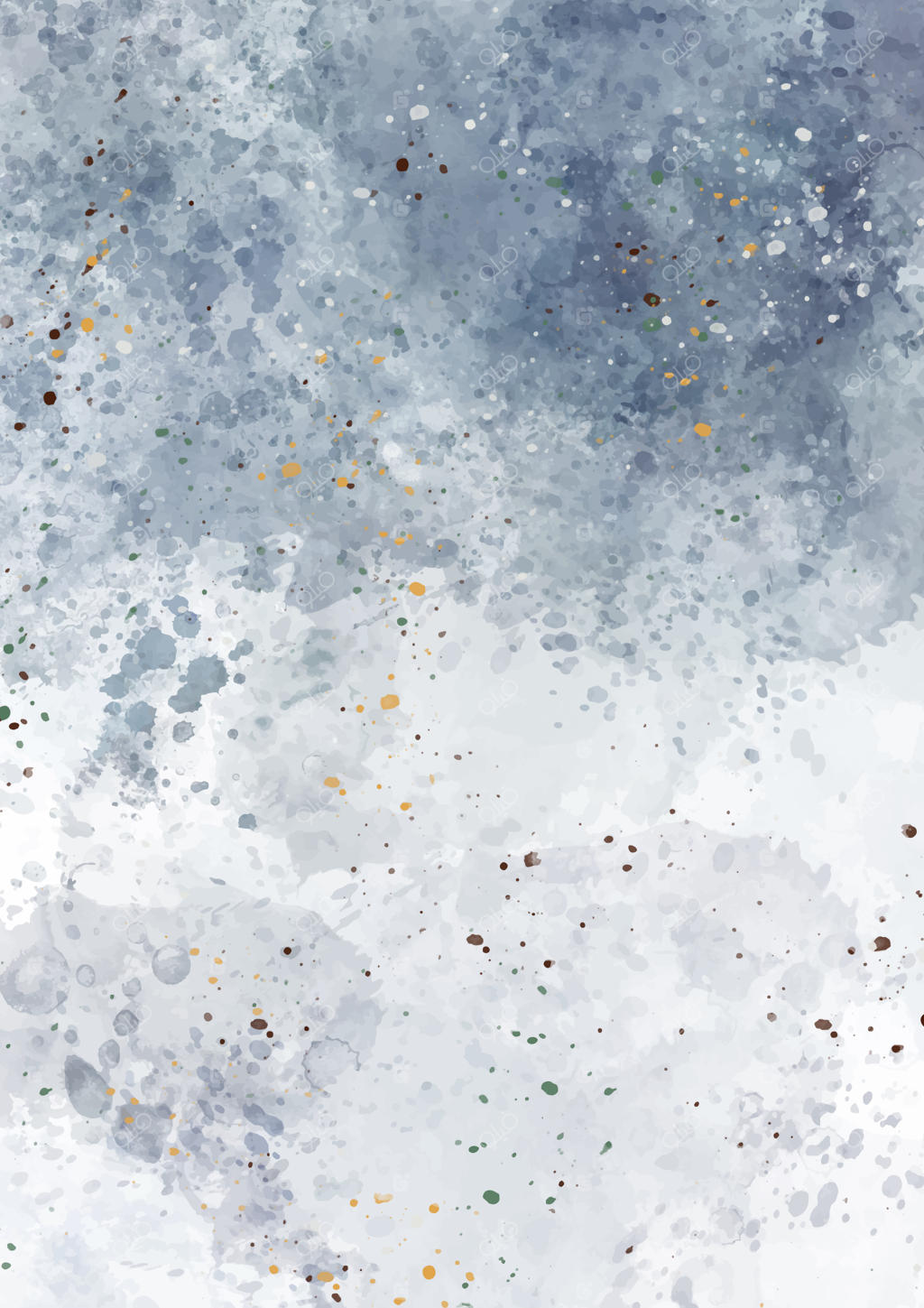 جلد آب‌رنگ انتزاعی