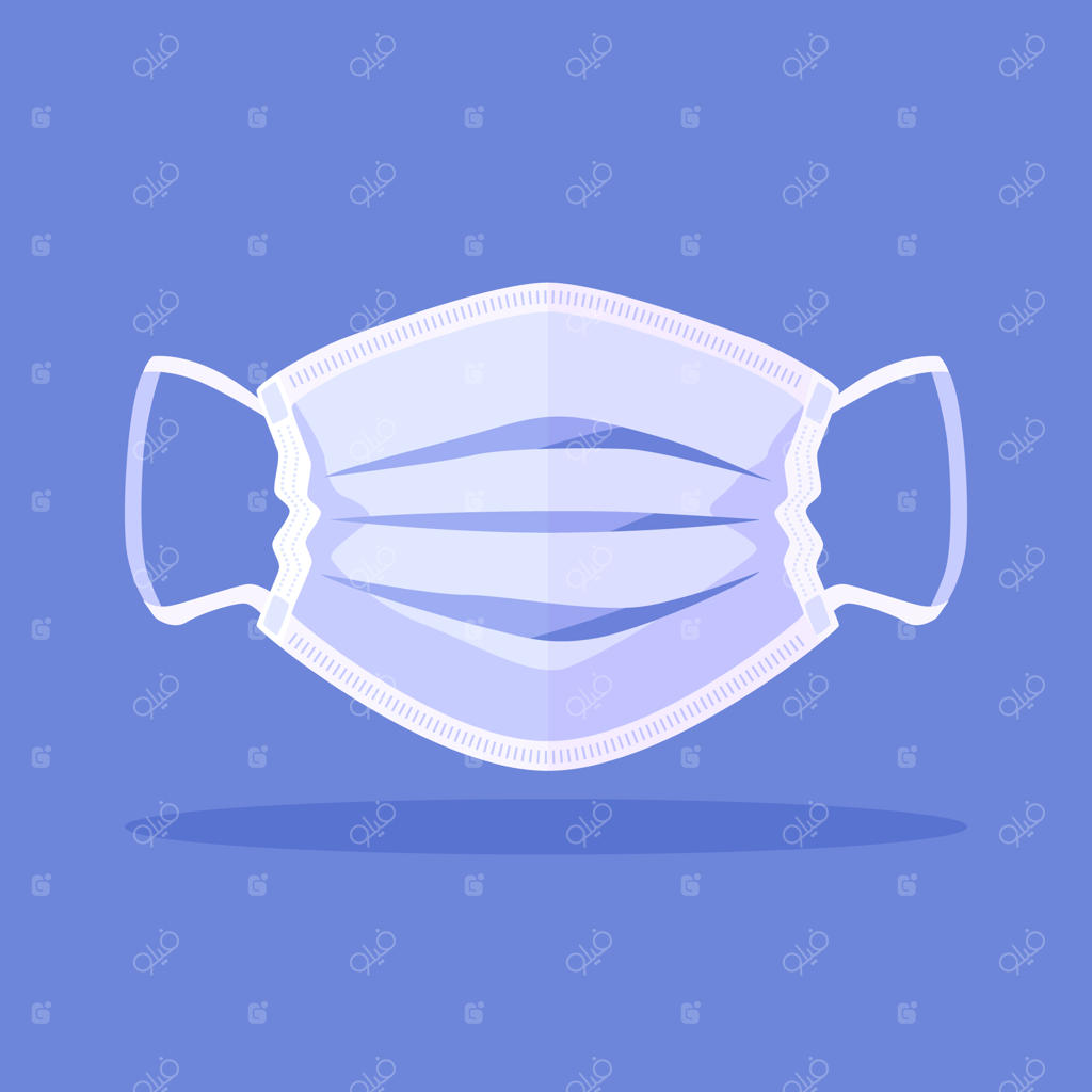 ماسک پزشکی به سبک مینیمالیستی و تصویری