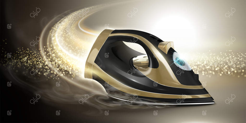 آهن طلایی و مشکی با افکت دم درخشان