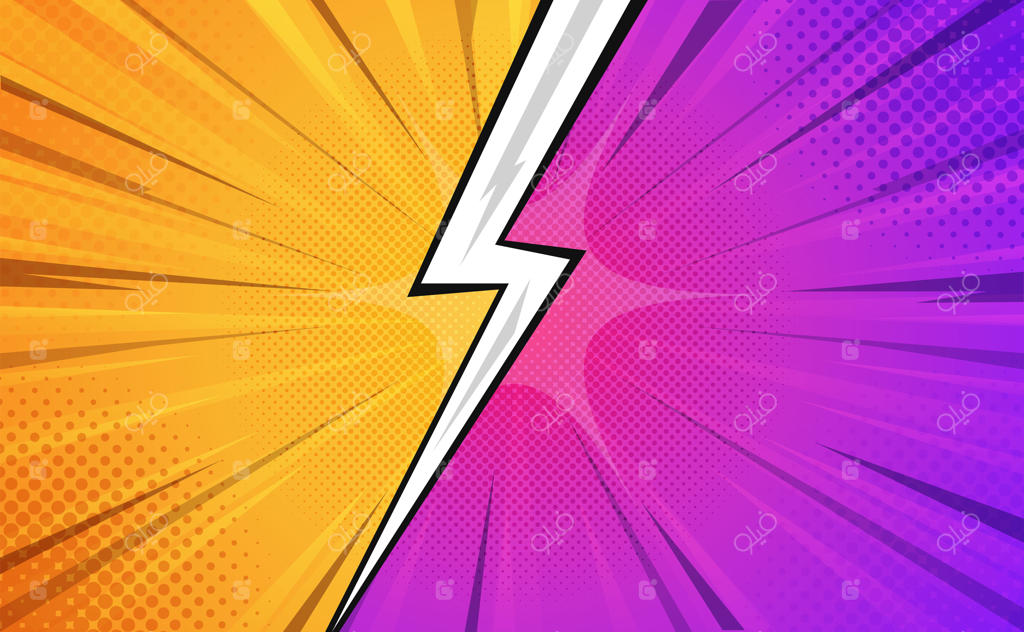 پس‌زمینه کمیک زرد